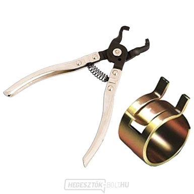 Fogó a háromvégű üzemanyagtömlő bilincsekhez