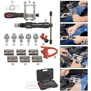 VIGOR V1728 szerszámkészlet a csővégek beállításához VIGOR V1728 szerszámkészlet a csővégek beállításához gallery main image