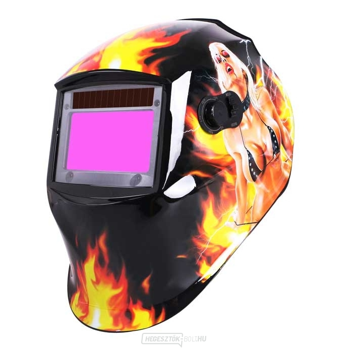 Önsötétedő hegesztőcsuklya - FLAMES design