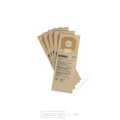 DeWALT papír porzsák 5db DWV900/901/902-hez