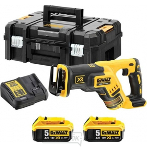  Akkus dugattyús fűrész 18V 2x5.0Ah DEWALT DCS367P2