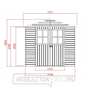 Kertes ház SOLID EVA 229 x 194 cm Előnézet 