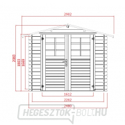 Kerti ház SOLID PAVEL 290 x 250 cm Előnézet 