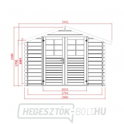 Kerti ház SOLID PETR 344 x 205 cm Előnézet 