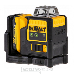 DCE0811D1G Akkumulátoros kereszt zöld lézer 2x360° 10,8V XR 1x2,0Ah DeWALT 