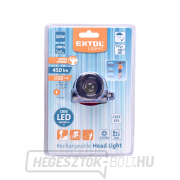 Fejlámpa 450lm CREE XPL, újratölthető, USB, 10W CREE XPL, ZOOM funkció náhled