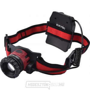 Fejlámpa 450lm CREE XPL, újratölthető, USB, 10W CREE XPL, ZOOM funkció