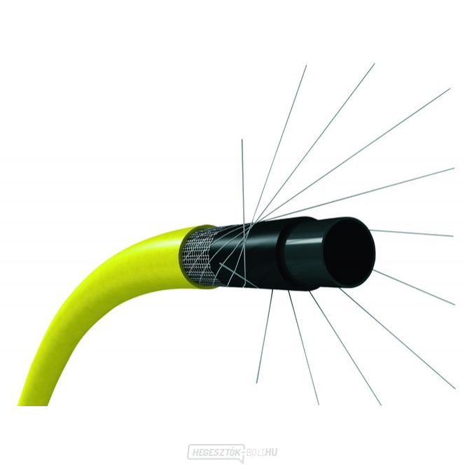 Kerti és ivóvíztömlő 1/2" 25m sárga