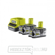 Ryobi RC18120-250 készlet 2x 18 V lítium-ion akkumulátor 5 Ah töltővel RC18120 ONE  gallery main image