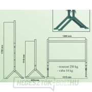 Állványzat kecske 1060-1710x1200mm - forgatható Előnézet 