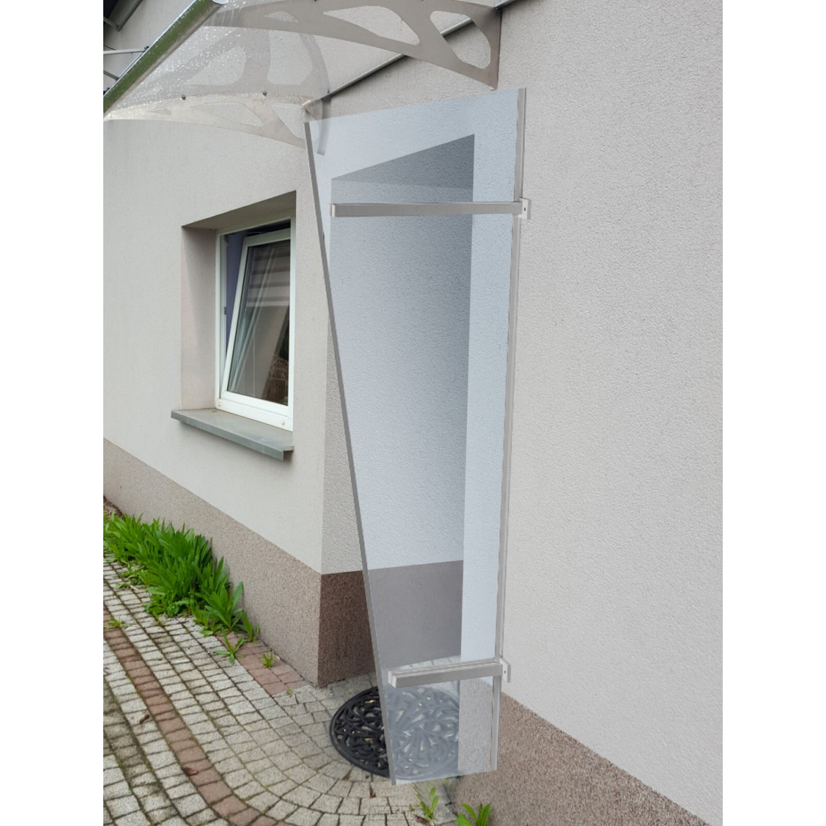 Univerzális oldalfal LANITPLAST UNI ezüst / PLEXI