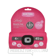 Sapka fejpánttal, újratölthető, USB, rózsaszín, univerzális méret náhled