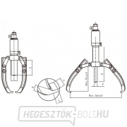 Két- vagy háromkaros hidraulikus lehúzógép HHL-10F Előnézet 