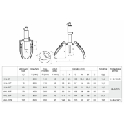 Két- vagy háromkaros hidraulikus lehúzógép HHL-10F Előnézet 