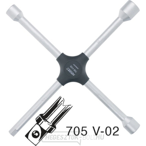 Keresztkulcs kerékanyákhoz / csavarokhoz HAZET 705 V-02 Keresztkulcs kerékanyákhoz / csavarokhoz HAZET 705 V-02 gallery main image