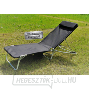 Napozóágy BEACH - fekete gallery main image