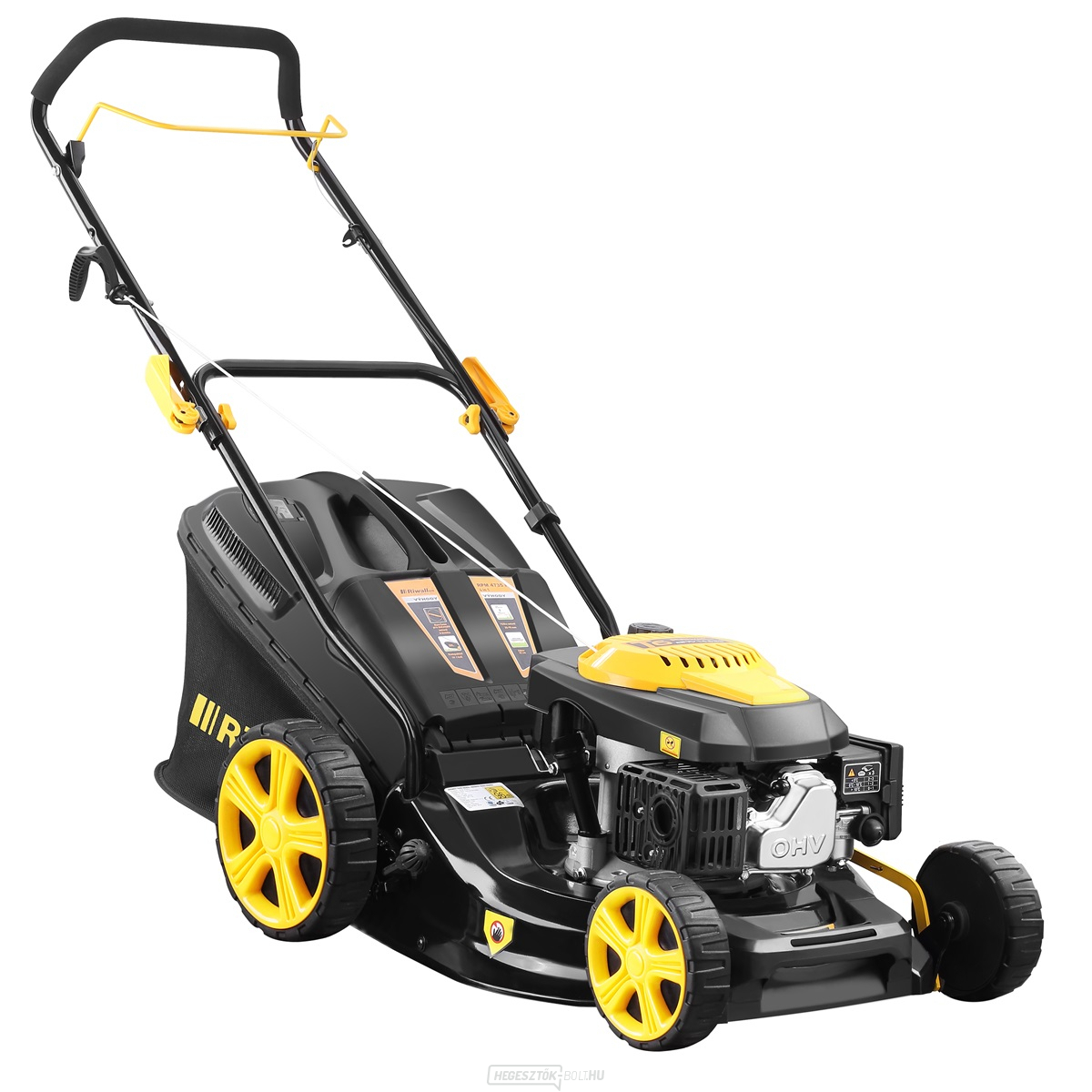 Riwall PRO RPM 4735 P fűnyíró 3 az 1-ben meghajtás nélkül
