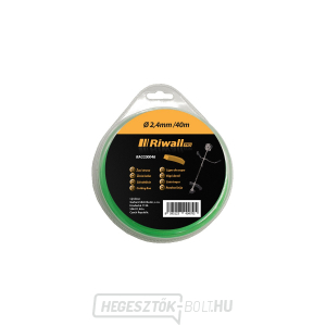 Riwall PRO vágószál átmérője 2,4mm, hossza 40m, négyzet alakú szelvény Riwall PRO vágószál átmérője 2,4mm, hossza 40m, négyzet alakú szelvény