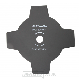 Riwall PRO Négyfogú kefekésvágó penge 255mm átmérőjű Riwall PRO Négyfogú kefekésvágó penge 255mm átmérőjű gallery main image