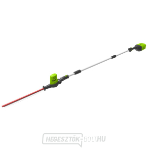 Greenworks G60PHT akkumulátoros 60 V-os, nagy hatótávolságú, 51 cm-es sövénynyíró