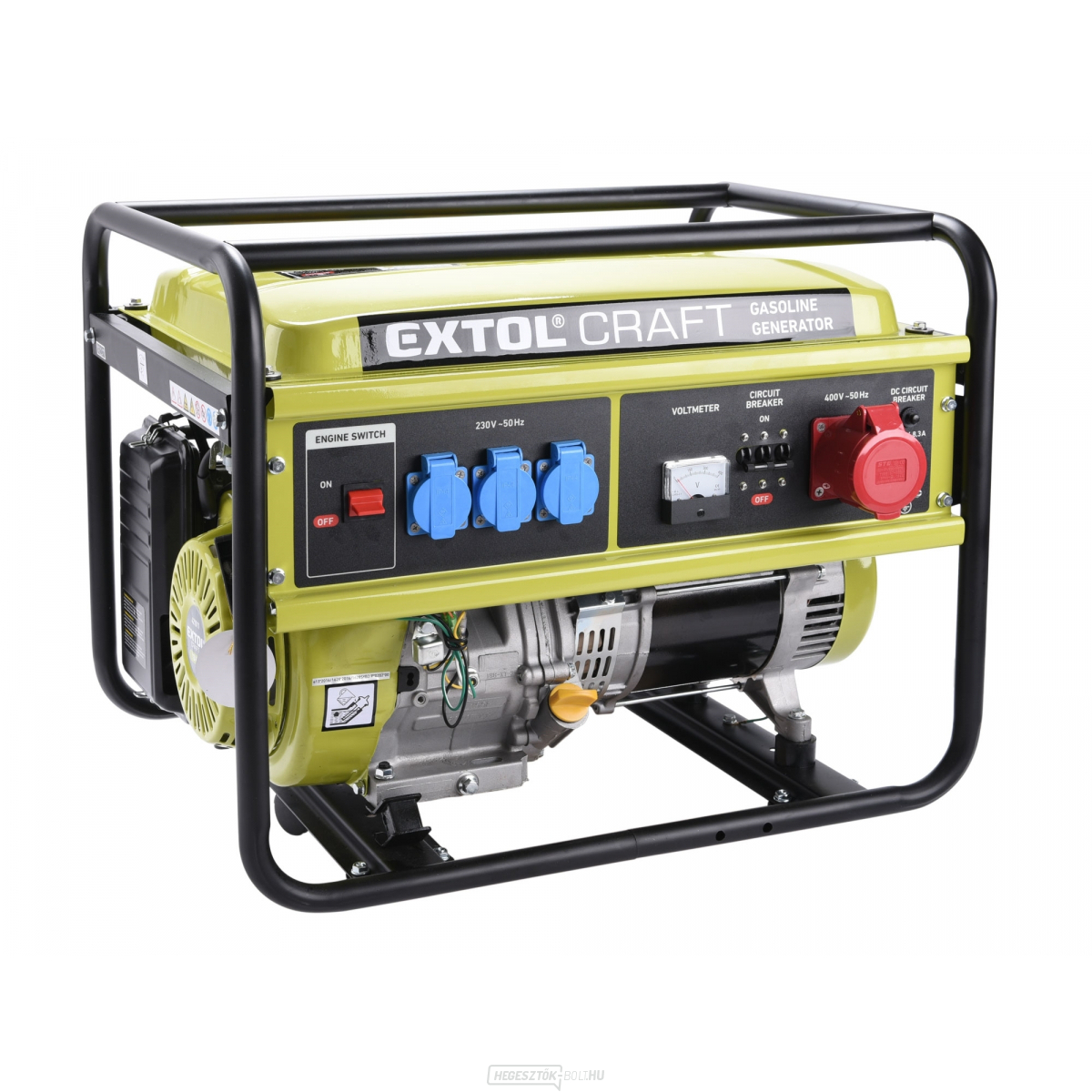 Benzinmotoros generátor, 13HP/5,5kW (400V) 3x1,8kW (230V)
