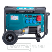 Benzin generátor HERON 13HP/6,0kW (400V), 2x2,2kW (230V), alvázzal Előnézet 