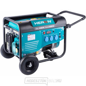 Benzinmotoros erőmű 5,5kW/13HP, hegesztéshez, alvázhoz Benzinmotoros erőmű 5,5kW/13HP, hegesztéshez, alvázhoz gallery main image