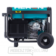 Benzinmotoros generátor HERON 13HP/6,0kW (400V), 2x2,2kW (230V), elektromos indítással, alvázzal Előnézet 