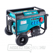 Benzinmotoros generátor HERON 13HP/6,0kW (400V), 2x2,2kW (230V), elektromos indítással, alvázzal náhled
