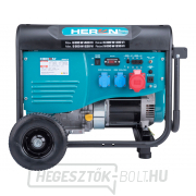 Benzinmotoros generátor HERON 15HP/6,8kW (400V), 5,5kW (230V), alvázzal Előnézet 