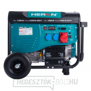 Elektromos erőmű Heron 15HP/6,8kW (400V), 5,5kW (230V), elektromos indítás, alvázzal Előnézet 