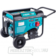 Elektromos erőmű Heron 15HP/6,8kW (400V), 5,5kW (230V), elektromos indítás, alvázzal Elektromos erőmű Heron 15HP/6,8kW (400V), 5,5kW (230V), elektromos indítás, alvázzal gallery main image