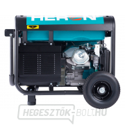 HERON 7,0kW/15HP benzinmotoros erőmű, hegesztéshez, elektromos indítás, futómű Előnézet 