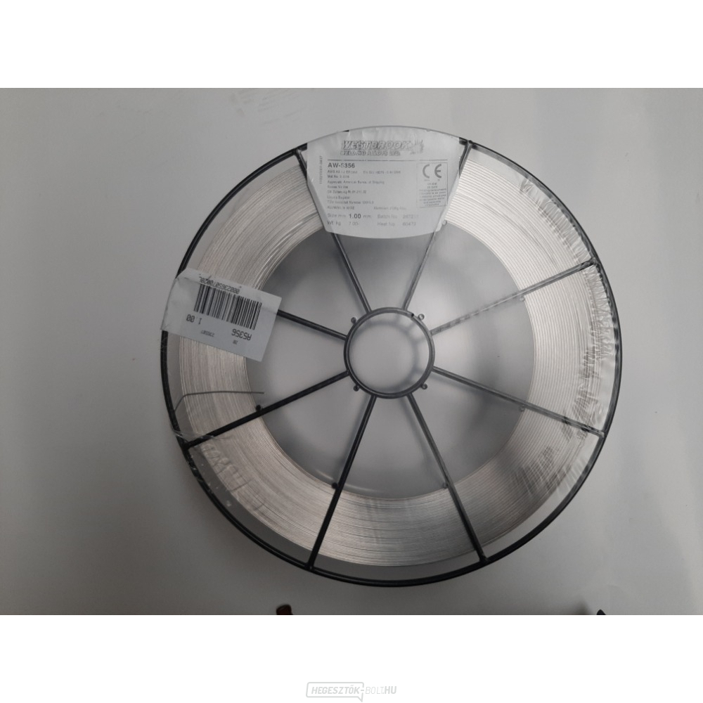 Hegesztőhuzal AlMg5 1,0 mm alumínium MIG 7kg Hegesztőhuzal AlMg5 1,0 mm alumínium MIG 7kg gallery main image