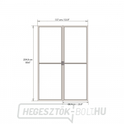 Palram szúnyoghálós ajtó Torino 3 x 4,25 (szürke)  Előnézet 