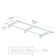Palram Aquila 2050 bejárati előtető náhled