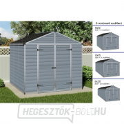 Kerti ház Palram tetőablak 8x8 szürke gallery main image