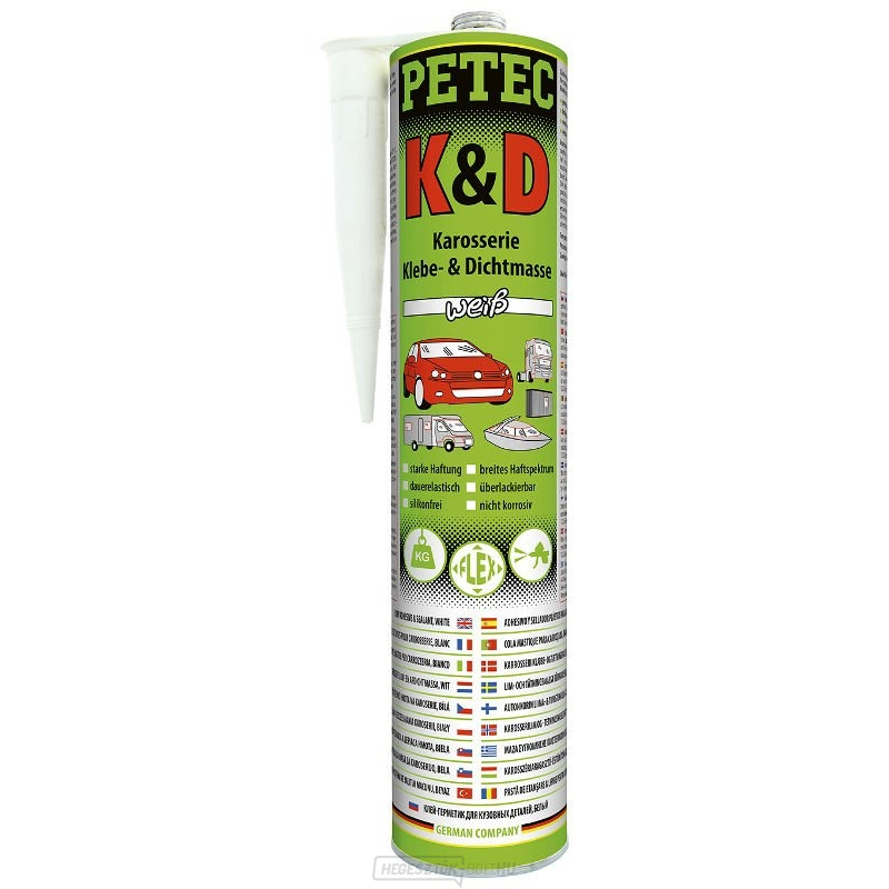 PETEC 94530 Karosszéria tömítő- és ragasztóanyag, fehér