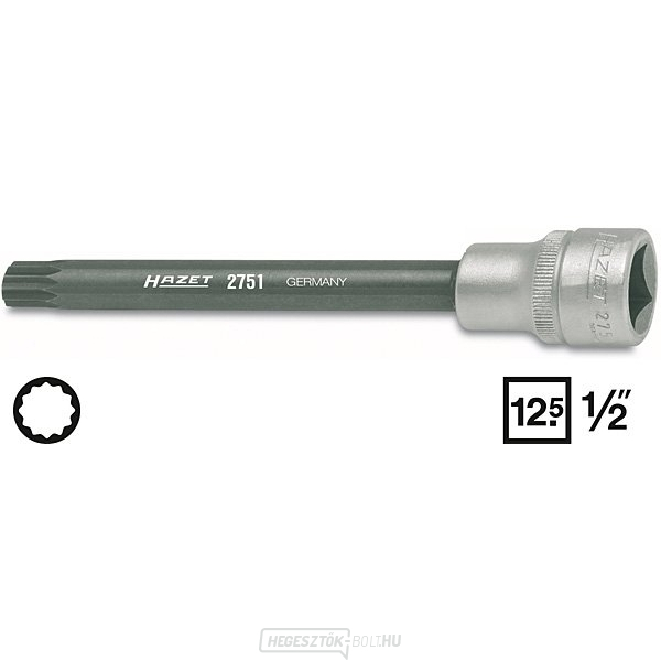 Hüvely a hengerfejcsavarok és a forgattyús tengelyek rögzítéséhez HAZET 2751 Hüvely a hengerfejcsavarok és a forgattyús tengelyek rögzítéséhez HAZET 2751 gallery main image