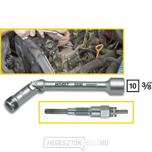 Gyújtógyertyákhoz való dugasz 10 mm HAZET 2530 Gyújtógyertyákhoz való dugasz 10 mm HAZET 2530 gallery main image
