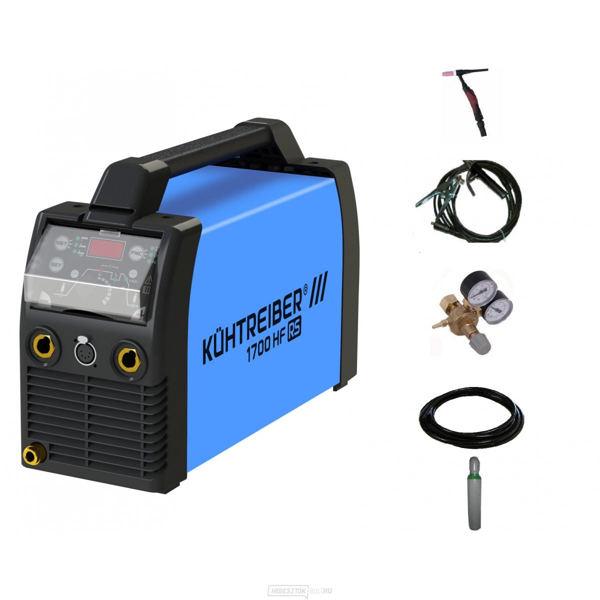 Kürtreiber KITin 1700 HF RS SET 25/3m kábellel + teli ARGON palackkal