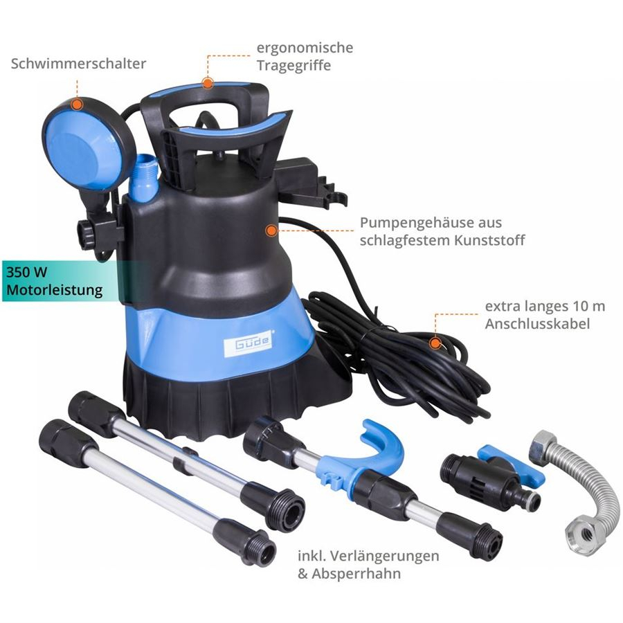 Búvárhordós szivattyú GUDE GFP 5200 Előnézet 