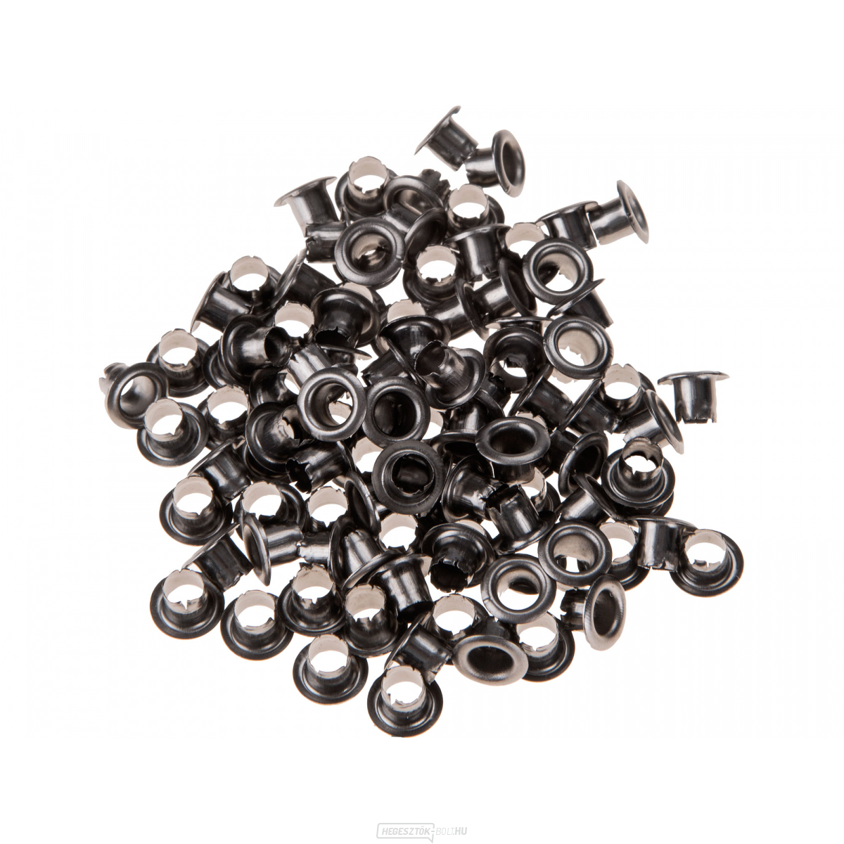 Szemprések, 100 db-os készlet, szürke nikkel színű