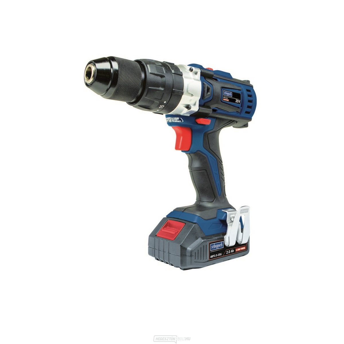 Akkus kétsebességes fúrócsavarhúzó kalapáccsal Scheppach CID40-20Li 20V + 2x akkumulátor 2 Ah + töltő + tok