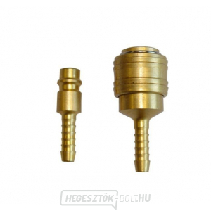 Gyorscsatlakozó / tömlőcsonk tömlőszárral, 9mm Gyorscsatlakozó / tömlőcsonk tömlőszárral, 9mm gallery main image