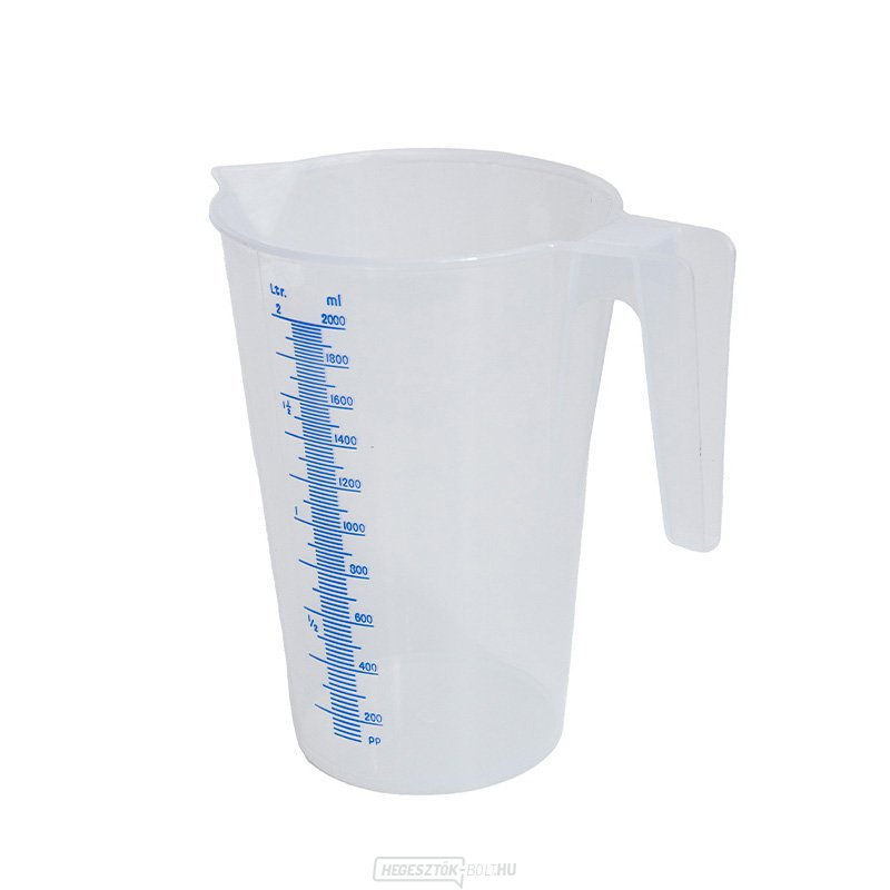Átlátszó polipropilén mérőpohár 2 l Átlátszó polipropilén mérőpohár 2 l gallery main image