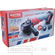 Akkus sarokcsiszoló 115mm EXTOL PREMIUM, SHARE20V, 20V Li-ion, 2000mAh náhled
