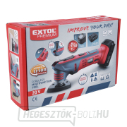 Többfunkciós csiszológép SHARE20V, gyorskioldó, 20V Li-ion, 2000mAh náhled