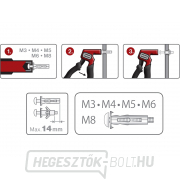 Összeszerelő fogó üreges fémdübelekhez, 175mm Előnézet 