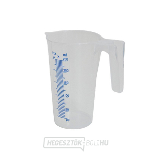 0,25 l átlátszó polipropilén mérőpohár 0,25 l átlátszó polipropilén mérőpohár gallery main image